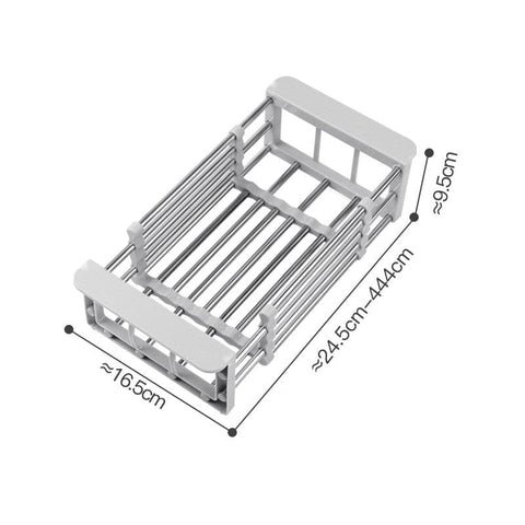 Adjustable Kitchen Stainless Steel Sink Rack