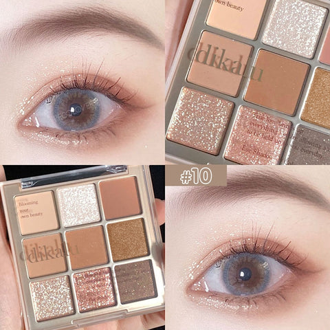 New 9 Colors Glitter Eyeshadow
