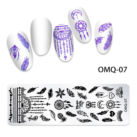 New Lace Flowers Nail Stamping Plates