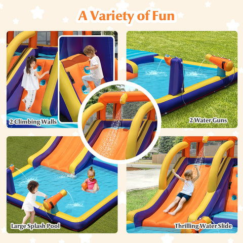 4-in-1 Kids Bounce Castle W/ Splash Pool