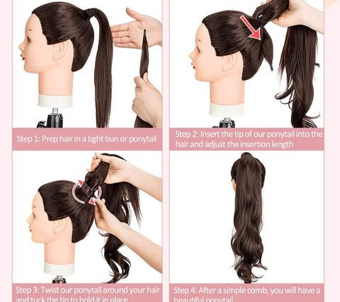 New Long Synthetic Hair Extension