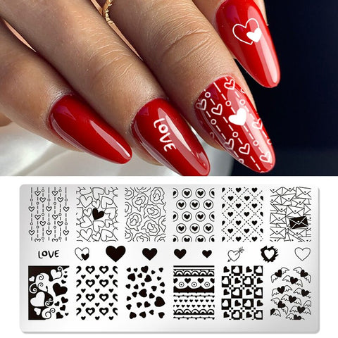 1PC Striped Line Stamping Plates
