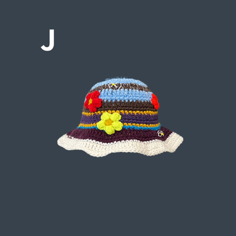 2023 Flower Crochet Bucket Hat