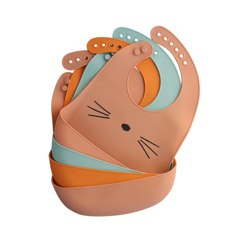 Printed Soft Baby Silicone Bibs