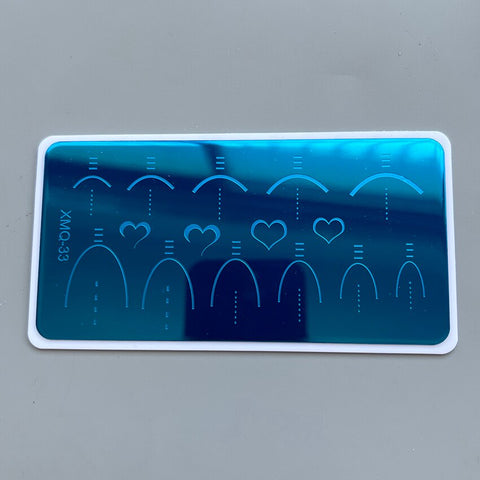 Nail Art Stamping Plate French Designs