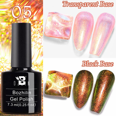 New Chameleon Flake Gel Nail Polish