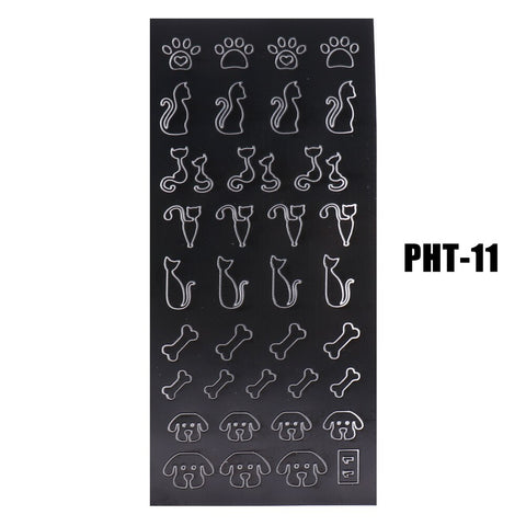New Heart Butterfly Star Nail Stickers