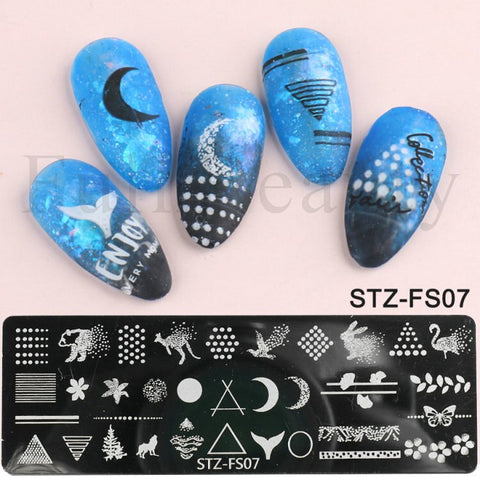 New Nail Charm Mold Stencil Tools