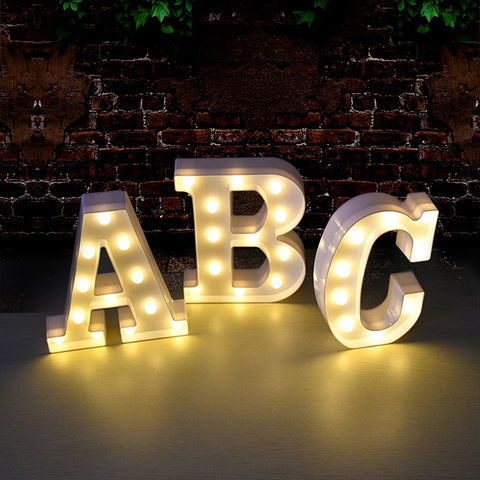 New Alphabet Letter LED Lights