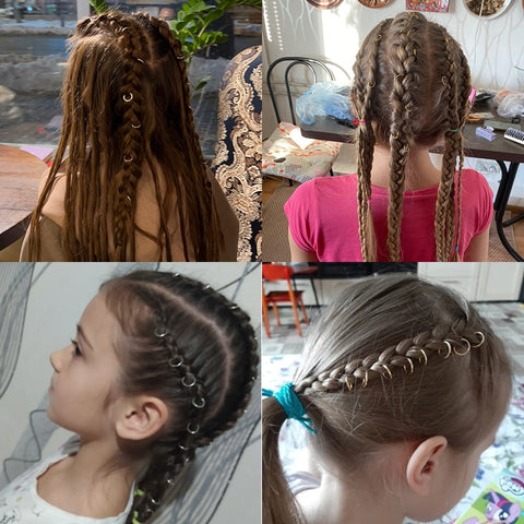 5-50Pcs/lot Mix Color Charms Hair Braid
