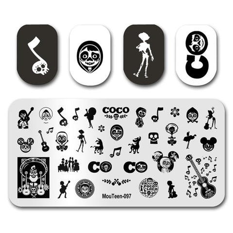 New Nail Plates Stamp King Manicure Set