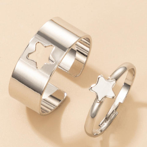 1/2 Pcs Couple Ring Fashion Women Men
