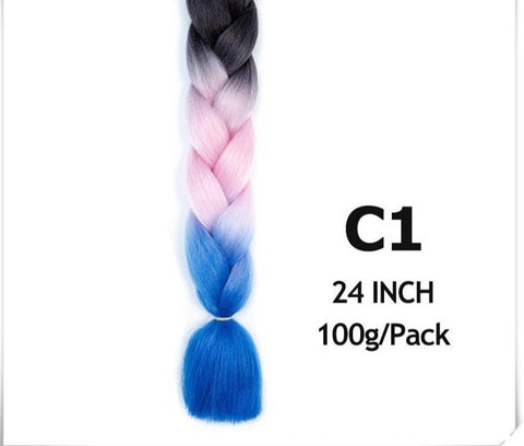 24 Inch Jumbo Braid Ombre Jumbo Hair Extension