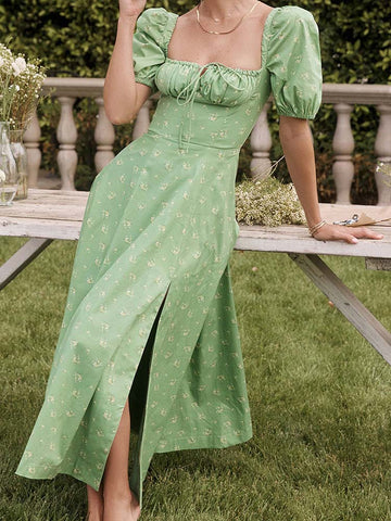 Women Floral Print Long Dress