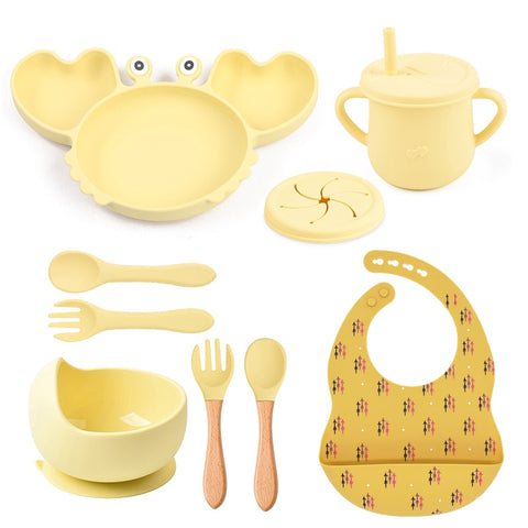 9Pcs Baby Silicone Non-Slip Set