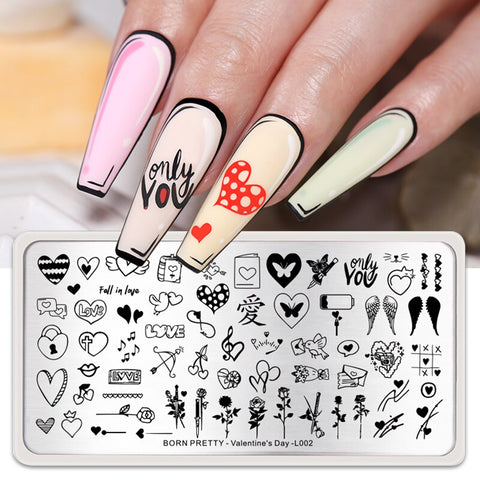 New 12*6cm Nail Art Templates