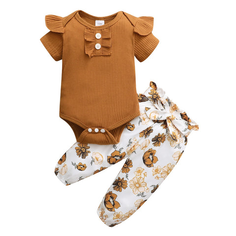 3Pcs Baby Girl Clothes Set