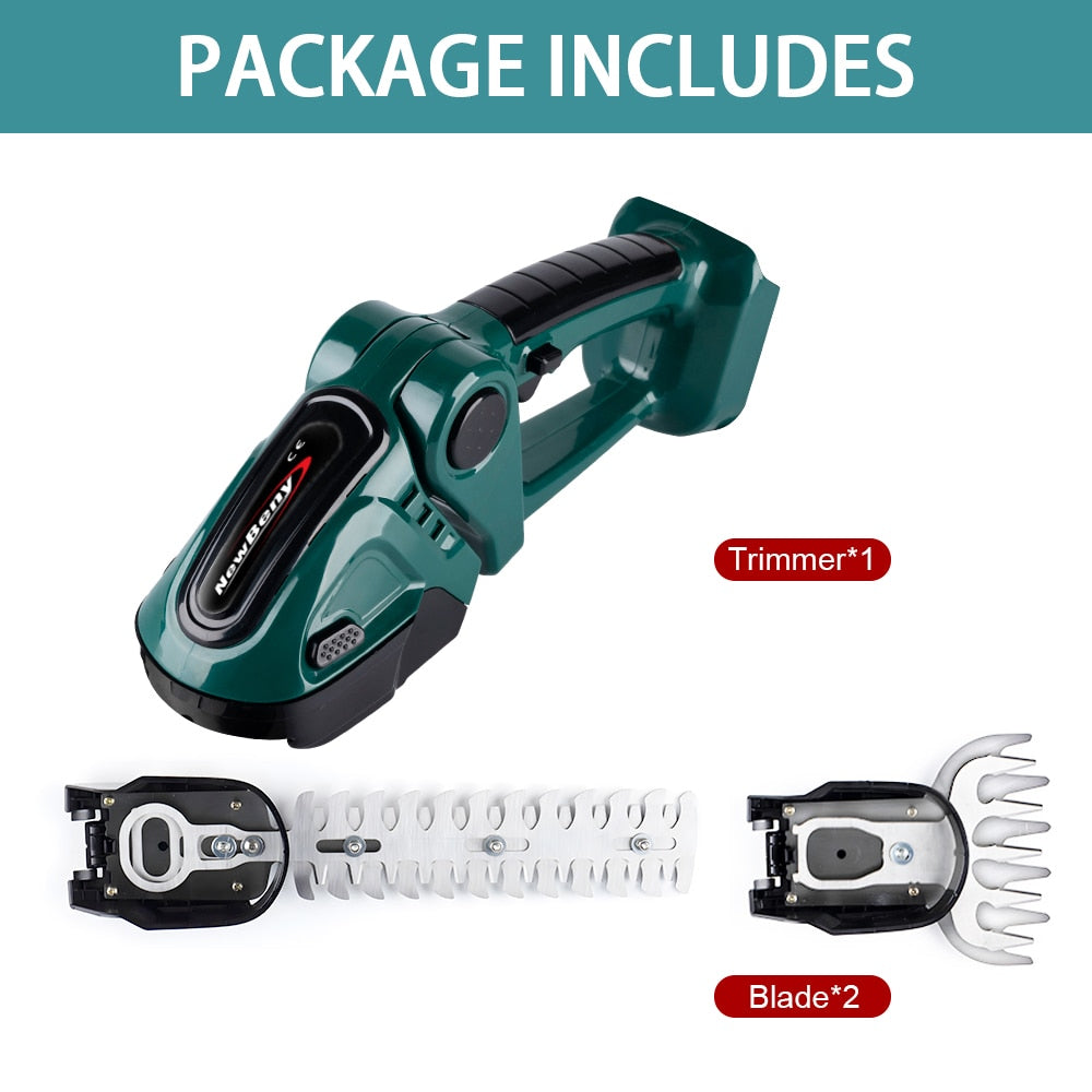 2 in 1 24V Cordless Electric Hedge Trimmer