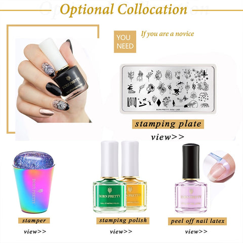 10ml 25 Colors Nail Stamping Polish
