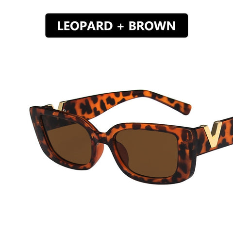 Women Brand Designer Vintage Small Frame Sun Glasses