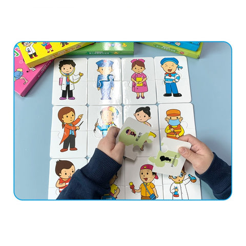32Pcs Montessori Toddler Card Matching Game