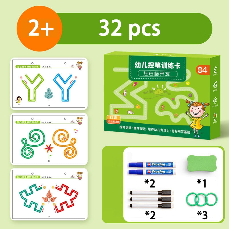 136Page Children Montessori Drawing Toy