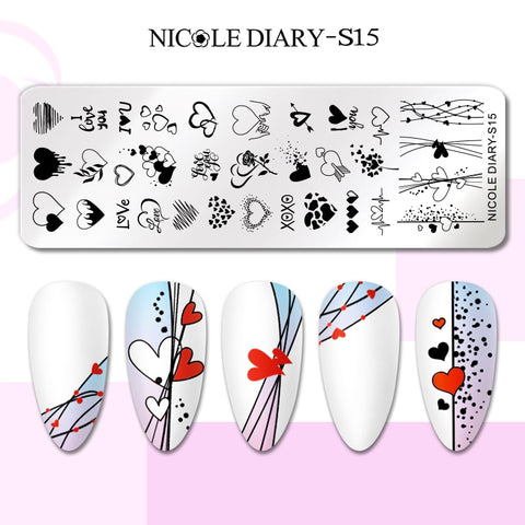 New Flower Leaves Nail Stamping Plates
