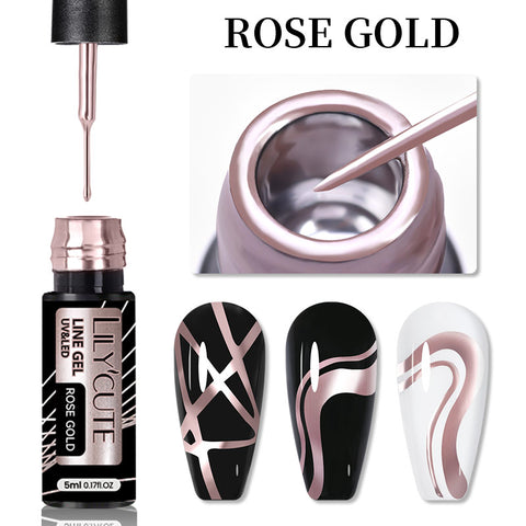 5ml Metallic Painting Liner Gel Polish