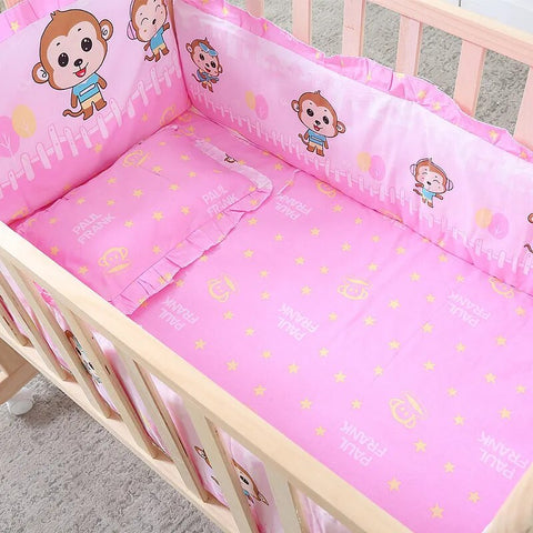5pcs Baby Bedding Set Newborn Pure Cotton