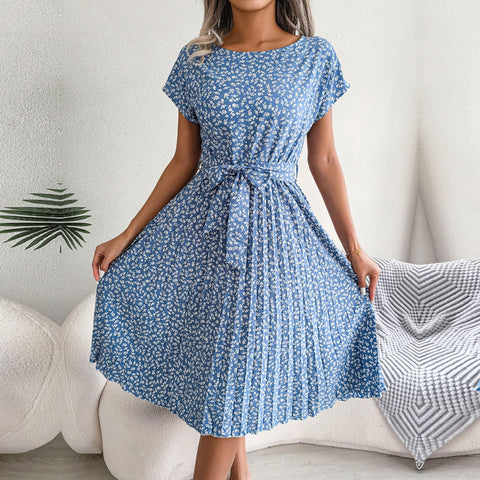 Summer Short Sleeve High Waist Chic Dress