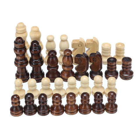 5Size Folding Wooden International Chess Set