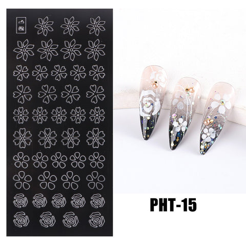 New Heart Butterfly Star Nail Stickers