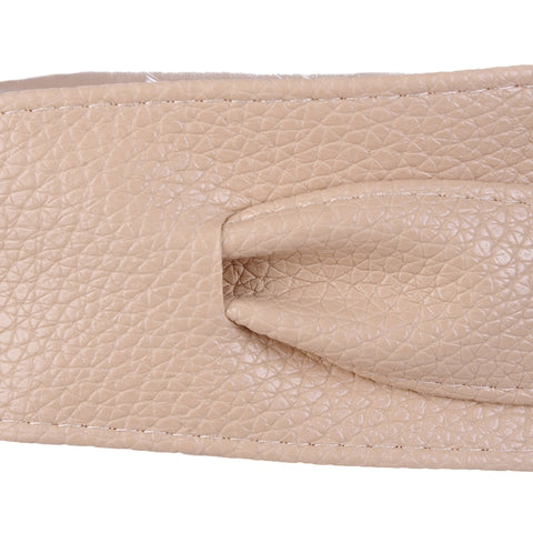 Women Dress Leather Bowknot Wide Belts