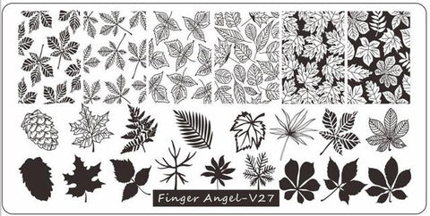 1Pcs Alphanumeric Nail Art