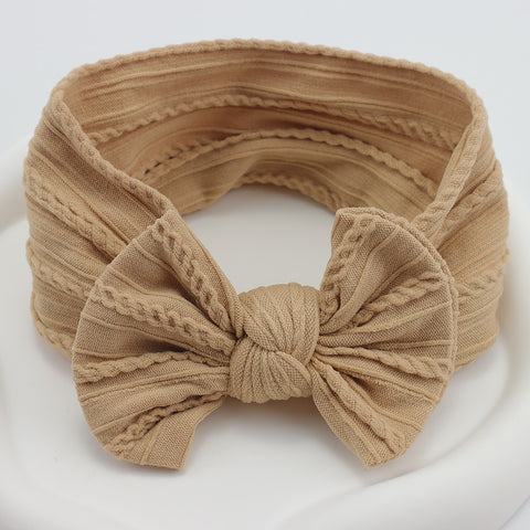 5pcs/Lot Cable Knit Bow Baby Headbands
