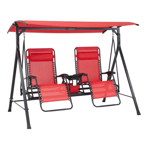 Mainstays Zero-Gravity Steel Porch Swing,