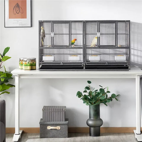18" H Stackable Divided Breeder Meatal Bird Cage