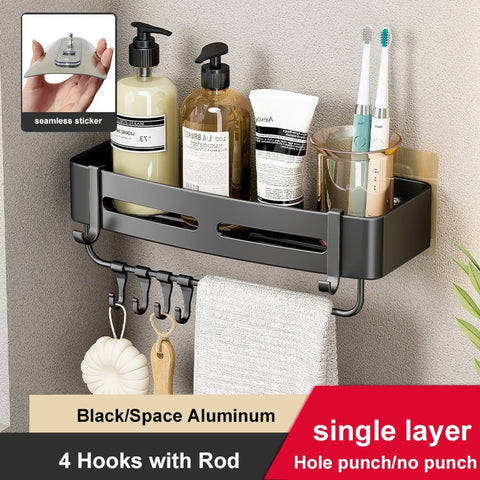Aluminum Shower Corner Caddy Storage Shelf