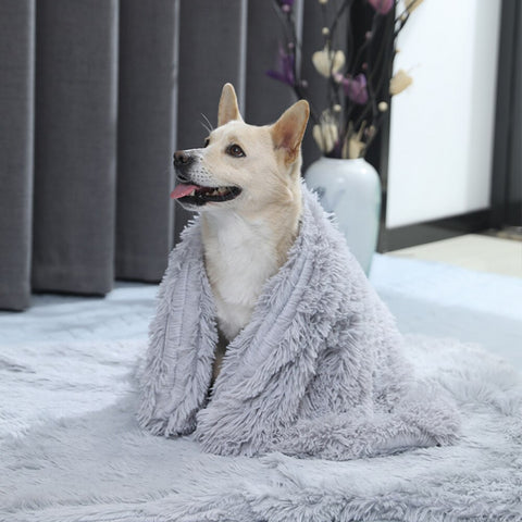 Dog Fluffy Fur Blanket Sleeping Mat