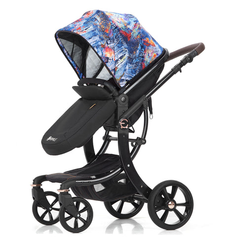 New Leather 2 in 1 Baby Stroller