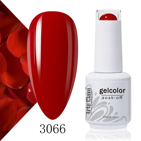 15ml Rose Red Color Series Gel Nail Polish
