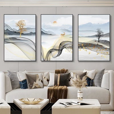 Abstract Landscape Wall Art Canvas Paintings