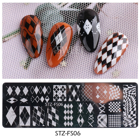 New Plam Tree Nail Stamping Plates