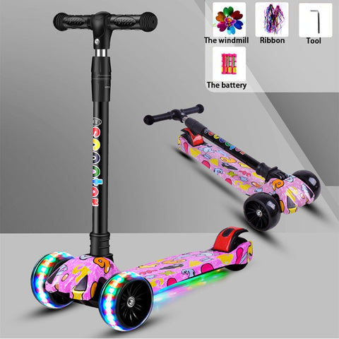 New Children One-Pedal Three-Wheel Scooter