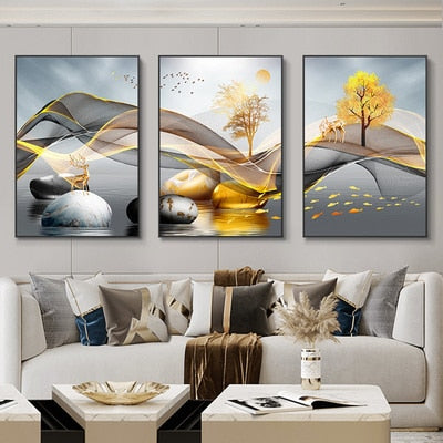 Abstract Landscape Wall Art Canvas Paintings