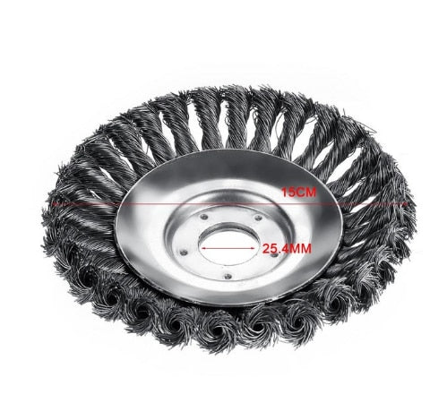 New Steel Wire Wheel Garden Weed Brush