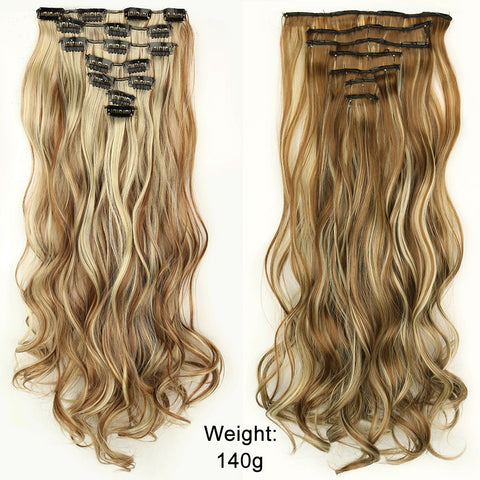 New Long Straight Clip In Hairpiece Hair Extensions