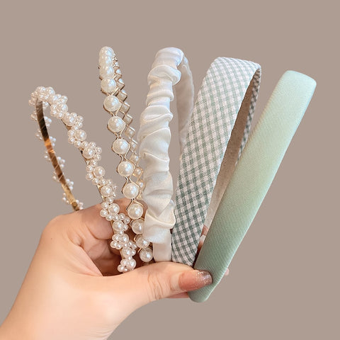 3/6/8PCS Set Fashion Women Cloth Hair Bands