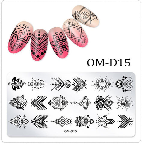 New Lace Flowers Nail Stamping Plates