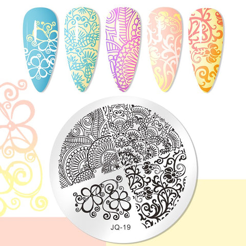 1PC Striped Line Stamping Plates